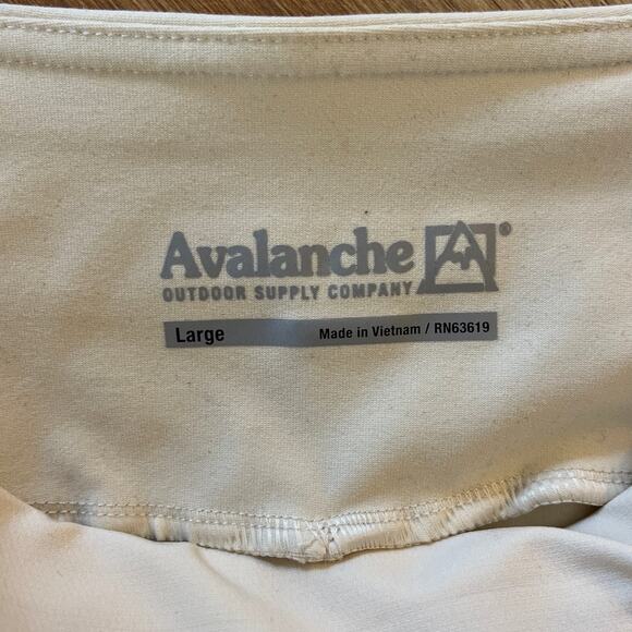 Avalanche Womens Pull-On Wide Leg Pants Size L Cream Outdoors Hiking Gorpcore - Picture 3 of 8